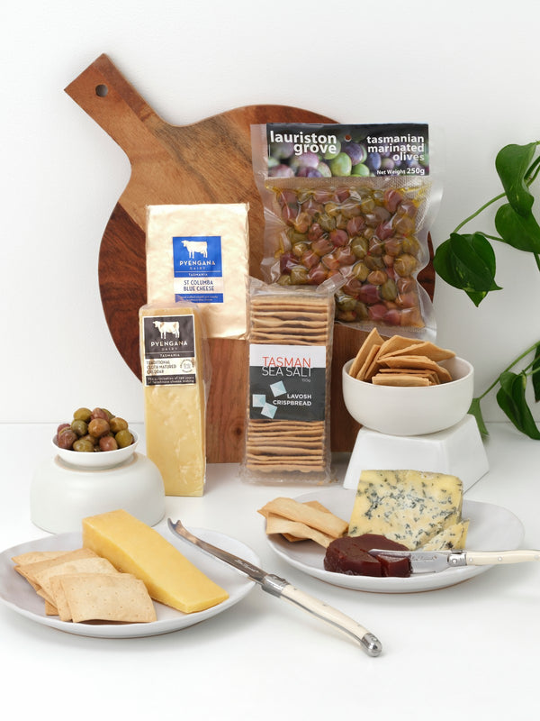 Cheese Olives and Crackers Grazing Box